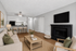 virtually staged living room at creekwood apartments