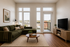 virtually staged living room at Rivenwood