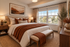 Virtually staged bedroom at Solthea Apartments