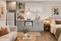 virtually staged studio apartment at koz on killingsworth