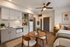 virtually staged studio apartment at koz on killingsworth