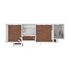 3D Unfurnished Rendering of 1-Bedroom Floor Plan