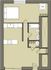 1 bedroom 1 bathroom floor plan image