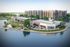 Street view of the apartments and grounds at One Lakes Edge The Woodlands | Apartments in The Woodlands | The Woodlands, TX Apartments | Luxury Apartments in Woodlands | One Lakes Edge