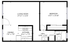 1BR/1BA Layout