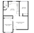 2BR/1BA Layout