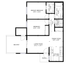 2BR/1BA Layout