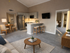 Chic open-concept living space with modern kitchen, elegant dining area, and cozy living room, perfect for stylish living.