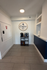 Inviting corner coffee bar with stylish decor and convenient amenities for a cozy apartment vibe.