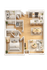 Modern open-concept floor plan featuring 1 bedroom, cozy living room, gourmet kitchen with island, and stylish dining area.