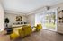 Living room with large sliding door