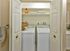 Laundry closet with full-size washer and dryer at Haynes Run Apartments in Medford, NJ
