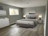 virtually staged studio bedroom at park place apartments