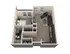 Elegant 3D floor plan of a chic one-bedroom apartment featuring an open living room, modern kitchen, and cozy bathroom.