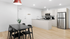 dining and kitchen area
