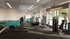 fitness center with cardio equipment, floor to ceiling windows and mirrors