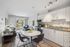 Kitchen with view of living room