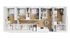 Sophisticated floor plan showcasing 3 bedrooms, sleek open-concept living room, and modern kitchen layout.