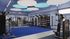 Modern fitness center featuring state-of-the-art equipment and vibrant lighting, perfect for energizing workouts.