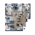 4 Bed, 4 Bath Ottawa furnished apartment floorplan