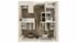 1-1S1 Quad Student Apartment Floorplan
