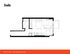 Compact studio floor plan featuring a combined living and sleeping area with an efficient kitchen layout at Link Apartments student housing Montreal.