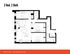 Detailed 2D floor plan displaying 3 bedrooms and 2 bathrooms with open living and dining spaces at Link student housing in Montreal.
