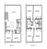 Contemporary two-level floor plan showcasing a spacious living area, modern kitchen, and five cozy bedrooms.