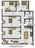 Inviting 2D floor plan of 180 Dalhousie St, Brantford, showcasing 4 elegant bedrooms, a modern kitchen, spacious living/dining area, and 2 stylish baths.