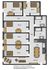 Bright and spacious floor plan at 180 Dalhousie St, Brantford, featuring five cozy bedrooms, modern kitchen, and open living/dining area.
