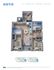 Modern floor plan of Koto D2 unit featuring 3 bedrooms, a cozy den, and 2 bathrooms in a spacious 993 sq ft layout.