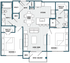C Floorplan-2 Bedroom/2 Bathroom