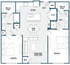 C2.2 Floorplan-2 bedroom/ 2 Bathroom