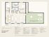 Elegant 2-bedroom, 2-bath floor plan at The Green, featuring an expansive living-dining area, stylish kitchen, and private rooftop courtyard.