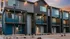 Modern townhome buildings at RailRunner featuring contemporary design and clean exterior lines.