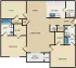 2BR Floorplan with Study