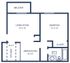 One bedroom layout