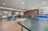 College Town, interior, common room, tables and chairs, food area, table tennis, Foosball table