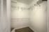 College Town, interior, walk in closet, wire shelves, clothes hangers,