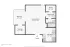 Studio- Private Balcony Floorplan