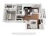 Elegant 3D floor plan showcasing a one-bedroom apartment with modern kitchen, cozy living area, and balcony.