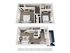 Modern 3D floor plan showcasing a two-level apartment with two cozy bedrooms, spacious living area, contemporary kitchen, and elegant bathrooms.