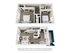 Chic two-story 3D floor plan showcasing 2 cozy bedrooms, an elegant bathroom, and a stylish open-concept living area with modern kitchen and inviting outdoor space.