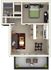 Modern 1-bedroom apartment floor plan featuring an open living area, stylish kitchen, cozy bedroom, elegant bathroom, and inviting balcony.
