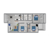 C1 Classic floor plan featuring 3 bedrooms 2 bathrooms