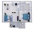 A2 Classic floor plan featuring 1 bedroom 1 bathroom