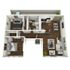 B1 Partial floor plan featuring 2 bedrooms 1 bathroom