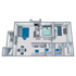 B1 Renovated floor plan featuring 2 bedrooms 2 bathrooms