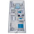 A1 Partial floor plan featuring 1 bedroom 1 bathroom