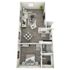 A1 Partial floor plan featuring 1 bedroom 1 bathroom